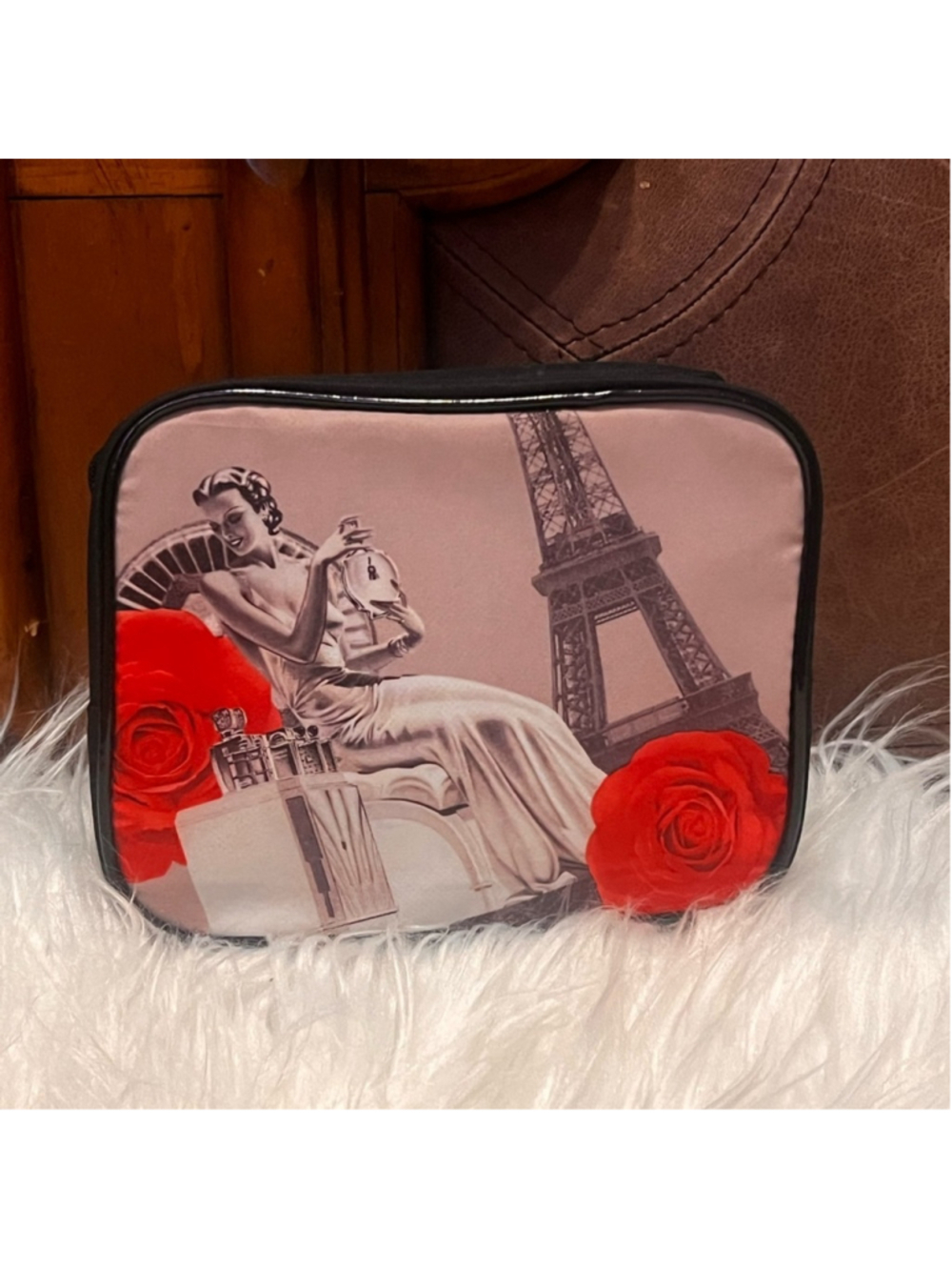 Lancome Elegant Black Cosmetic Pouch